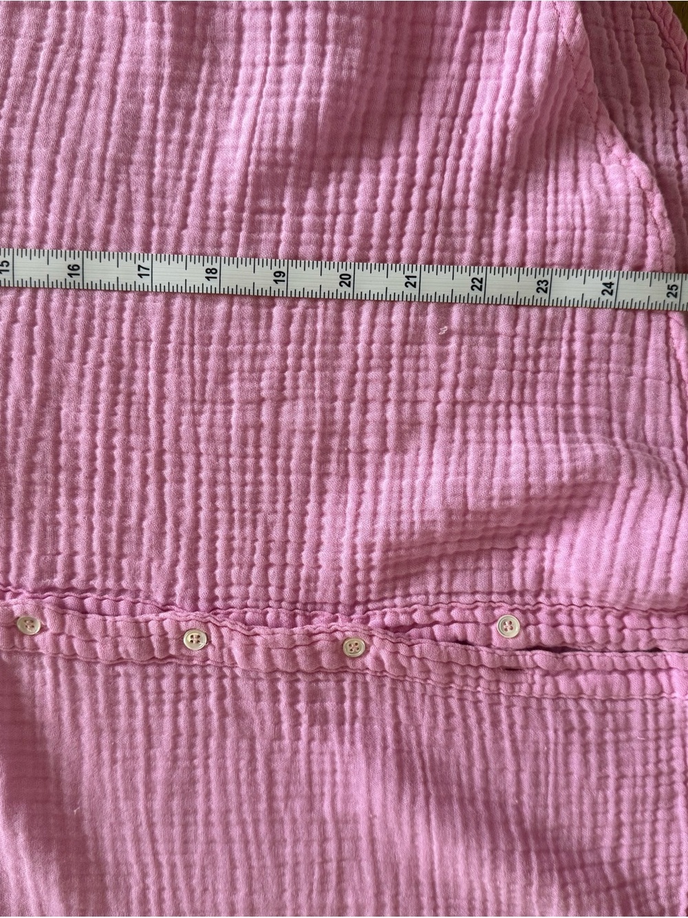 XiRENA Soft Pink Button-Down Gauze Shirt - Picture 3 of 4
